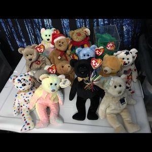 Ty Beanie Baby Bear Lot